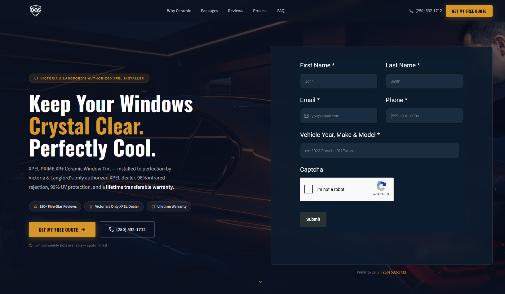 Protective Auto Solutions — Tint